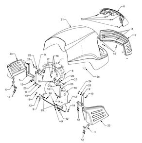 Part Location Diagram of 703-3394-0637 Cub Cadet Intake Screen